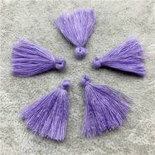 30 piezas de borlas de algodón de 3 cm de largo, adornos de flecos de algodón para coser, cortinas, accesorios, manualidades, decoración del hogar, bodas - Elige colores - Ver 32