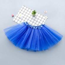 1pc Women, Teen & Adults Classic Elastic 3-Layer Tulle Skirt
