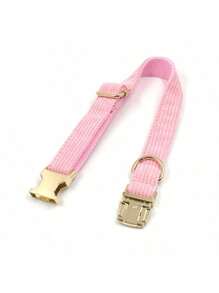 Corduroy Plush Adjustable Pet Collar/Dog Collar, Zinc Alloy Buckle, Suitable For Small, Medium And Large Pets. Corduroy Material Is Soft And Comfortable, Won't Irritate Pet Skin, Ideal For Long-Term Wear, Especially For Sensitive Skin Pets.