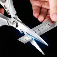 1pc, Kitchen Scissors, Poultry Shears, Kitchen Shears, Fish Bone Scissors, Multifunctional Stainless Steel Chicken Bone Scissors, Food Scissors, Meat Scissors, Kitchen Utensils, Apartment Essentials, Kitchen Stuff