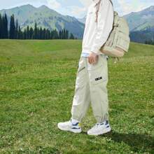 XTEP Xtep Cargo Pants For Men, Spring 2025 New Arrival Outdoor Large Pocket Casual Men's Commuter Versatile Tapered Athletic Pants. 876329560067