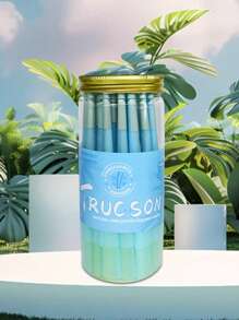 Blue Canned Pre-Rolled Cone-Shaped Ultra-Thin Slow-Burning Pointed-End Rolling Paper, Portable Cone-Shaped Rolling Paper, Valentine's Day Gift, Party Gift, Gift For Friends, Outdoor Supplies, Pre-Rolled Filter Tip Paper Accessories, Easy To Carry.