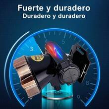 DORRAS Faro LED recargable para cabeza Intensidad ajustable con potenciómetro Lámpara Potente para pesca Linterna de transporte diario, conducción nocturna - Negro - Ver 7