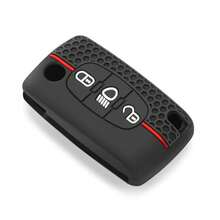 Vỏ chìa khóa silicon cho Peugeot 206 208 207 308 RCZ 408 407 307 206 cho Citroen C4 C5 C3 C2 C4L DS3 DS4 Xsara Picasso Vỏ chìa khóa - màu đen - Xem 4