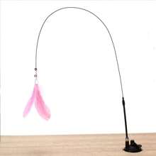 1/3pcs Cat Toy Suction Cup Tease Cat Stick Play By Yourself To Relieve Boredom Interactive Bite-Resistant Cat Toy With Suction Cup And Bell