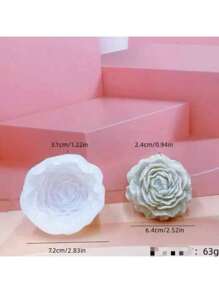 4 pezzi Mollette a forma di fiore di peonia, misure assortite