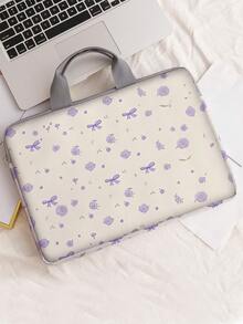 Bow Pattern Printed Laptop Bag Computer Cloth Cover Accessories Soft Laptop Bag Soft Computer Cover Laptop Cover Tablet Leather Bag Laptop Zipper Computer Cover School Business Office - Multicolor - View 8