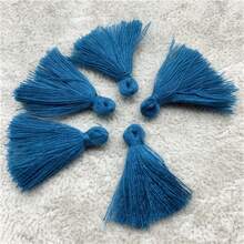 30 piezas de borlas de algodón de 3 cm de largo, adornos de flecos de algodón para coser, cortinas, accesorios, manualidades, decoración del hogar, bodas - Elige colores - Ver 31