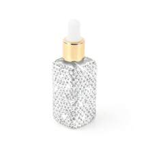 1pc Shiny Essential Oil Dropper Bottle, Mini Glass Bottle, Portable Perfume Bottle, Cosmetic Sample Container, Liquid Perfume Bottle, Dispensing, Refillable, Lightweight And Easy To Carry, For Traveling And Home Organization, Ideal Gift For Holiday Season