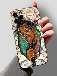 Funda para teléfono con estampado West Coast Gangster. Funda de silicona líquida para móvil. Protección completa. Resistente a golpes y caídas. Funda de TPU de goma suave. Compatible con Apple. 16/11/12/13/14/15/15 Pro/15 Plus/15 Pro Max/7 Plus/8 Plus/X/Xs Max - Multicolor - Ver 4