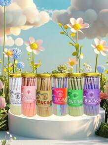 Multi-Color Canned Pre-Rolled Cone Ultra-Thin Slow Burning Roll Paper With Tip Portable Tapered Roll Paper Lovers Gift Party Gift For Friends Gift Outdoor Items, Pre-Rolled Filter Paper Accessories Easy To Carry