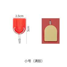 Festive Adhesive Hook Red U-Shaped Small Plastic Adhesive Hook Chinese Knot Pendent Hook Behind The Door Hanger Hanger Color Size Random Full Glue/Not Enough Glue Random