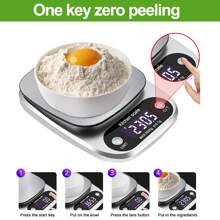 1pc Kitchen Scale, Small Electronic Scale, Home Food Fruit Jewelry Spice Scale, Weighing Range 5000g/0.1g