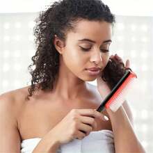 1 件 9 排卷发按摩发刷，适用于卷发、浓密、波浪和卷曲头发，梳理、塑形 - 卷发定义、造型、吹干，男女通用干湿可拆卸发刷，旅行配件