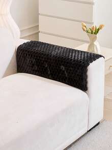 1 Copritapezzeria in peluche a nido d'ape, colore tinta unita, 100% poliestere, adatto agli animali domestici, si adatta a poltrone singole, divani a 2/3/4 posti e divani modulari, stile minimalista per soggiorno, camera da letto, decorazione per la casa, per tutte le stagioni