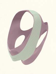 1条简约灰/粉/紫三色弹力口罩带，无缝舒适双层可重复使用口罩带，适合日常佩戴