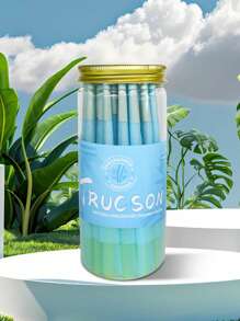 Blue Canned Pre-Rolled Cone-Shaped Ultra-Thin Slow-Burning Pointed-End Rolling Paper, Portable Cone-Shaped Rolling Paper, Valentine's Day Gift, Party Gift, Gift For Friends, Outdoor Supplies, Pre-Rolled Filter Tip Paper Accessories, Easy To Carry.