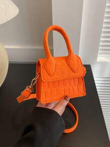 Una nueva y linda bolsa de mensajero tipo mini, bolso casual versátil de unicolor en varios colores a elegir, livia billetera de monedas