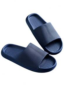 1 par de zapatillas de interior de EVA, zapatillas de hombre, zapatillas antideslizantes de mujer para el baño, para viajes de negocios en hotel, zapatillas ligeras, chanclas, zapatillas de baño, cómodas zapatillas antideslizantes de suela blanda para uso casual al aire libre en la playa, zapatos multiusos, zapatillas antideslizantes y silenciosas de suela gruesa, zapatillas de hogar de suela blanda y suave, resistentes al desgaste y al olor, adecuadas para baños y dormitorios durante la temporada de vuelta al colegio.