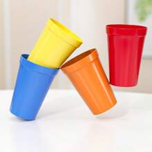1 pièce Tasse arc-en-ciel portable, tasse à boire en plastique de 7 couleurs convenant pour le pique-nique en extérieur, le set de tasse de voyage, à usage multiple pour boire, rincer, vase, etc.