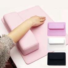 1 SET Nail Arm Rest,Professional Microfiber Leather Nail Hand Rest Stand Arm Rest For Nails Cushion Hand Holder - Pink - View 5