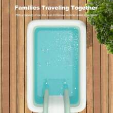 1pc Luxury Inflatable Swimming Pool Set With Luxury Gift Packages, Large Home Backyard Pool,Summer Family Fun Swim Center,Fast Inflatable|Thicken Material Design|Easy Installation,Perfect For Family Gatherings,Backyard,Home Water Play,Summer Parties - Multicolor - View 6