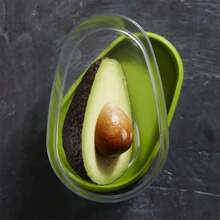 1pc/3pcs/5pcs - Avocado Food Storage Box Space Saving Avocado Saver Plastic Fruit Container For Kitchen Crisper Vegetable Organizer
