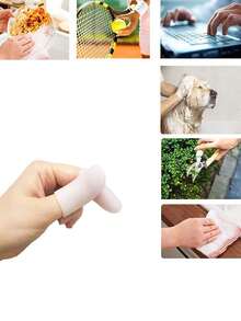 2件/4件/6件/8件/10件凝胶指套，硅胶指套，拇指保护手指支撑帽手套 - 彩色 - 查看 3