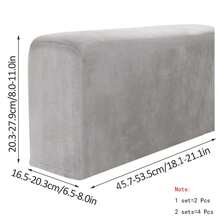 银狐绒沙发扶手套，加厚防滑通用扶手椅保护套柔软温暖沙发扶手套，扶手椅套 2 件套，沙发扶手套，沙发扶手套，沙发套，沙发扶手套 - 彩色 - 查看 6