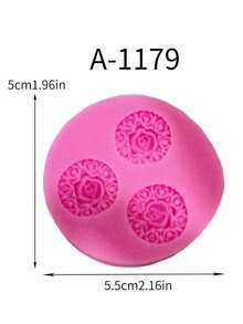 1pc Mini Flower Silicone Mold DIY Handcraft Aroma Essential Oil Diffuser Stone, Baking & Room Decor - Pink - View 13