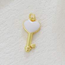 1pc Copper Creative New Luxury Fashion Keylock Pendant, DIY For Bracelet, Necklace, Earring, Bag Charm