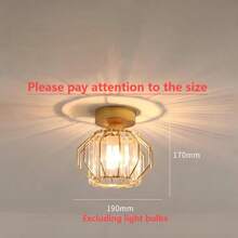 1pc Ceiling Light, Modern Minimalist Crystal Ceiling Lamp For Corridor, Hallway, Patio, Does Not Include Lighting Bulb - Ceiling Lamp - View 15
