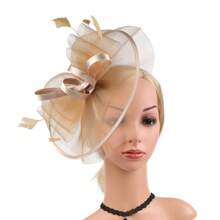 1 pieza Sombrero de tocado vintage estilo Y2K, accesorio de cabello dorado para Kentucky, sombrero de almohada para iglesia, accesorio de cabeza dorado para mujer para cóctel, boda, té, fiesta, regreso a la escuela, útiles escolares, regalos