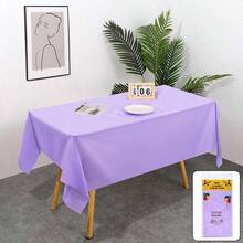 1/5 Pieces Disposable Plastic Tablecloth For Rectangular Tables, Birthday Party Tables, Single Cocktail Party Tables, Graduation Decorations - Multicolor - View 8