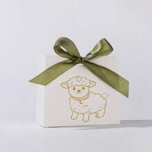 White Festive Candy Box Lamb Print Mini Gift Bag Slaughtering Sheep Small Gift Bag - Multicolor - View 8