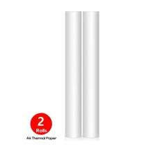 4 Rollos de papel térmico A4 de secado rápido de 8,27"x11,69" tamaño carta, para impresora portátil, compatible con Gloryang y JADENS PD-A4 Impresora térmica - Multicolor - Ver 11