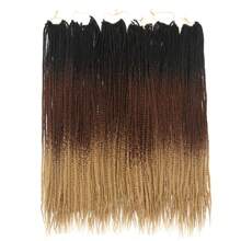 22 hebras Extensiones de cabello trenzado a ganchillo de 24 pulgadas rectas preanudadas sintéticas, trenzas a ganchillo de médium con nudo libre, trenzas a ganchillo diosa sirena de color negro natural para mujeres
