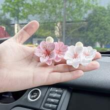 1 pieza Difusor de ventilación de carro creativo, lindo y de moda, personalizado y práctico, kit de repuesto de ambientador de caña de ratán natural para el carro, accesorio de decoración para carro - Multicolor - Ver 4