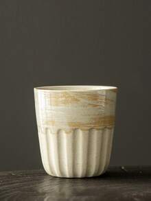 1件240毫升极简复古陶瓷咖啡杯创意手冲咖啡杯粗犷质感拿铁艺术杯家用早餐牛奶杯办公室下午茶杯