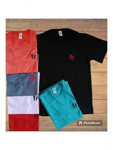 Kit com 5 Camisas Infantil Básica Lisa 2 a 14 anos - Multicolorido - Visão 4