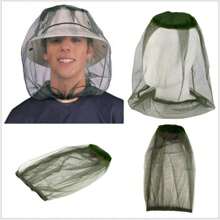 1pc/3pcs Mosquito Net Hat Mesh Face Cover, Breathable, Fits Most Hats, Suitable For Outdoor Activities Like Camping And Fishing, Summer Gift, Random Color