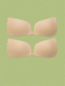 Sujetador adhesivo invisible de silicona para levantamiento de busto sin tirantes y sin espalda para mujeres de talla grande, para vestidos de noche y vestidos de novia - Multicolor - Ver 4