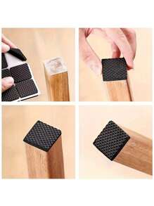 30/60/90PCS Soundproof Chair Leg Protectors, Dining Chairs And Tables, Anti Slip Furniture Mats, Metal Veneer Types - Other Types - Quiet Home Environment