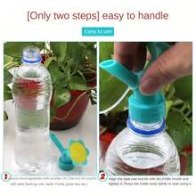 1pc 2-In-1 Sprinkler Head, Fits Soda & Beverage Bottles, Ideal For Flowers & Gardening, Threaded, Random Colors