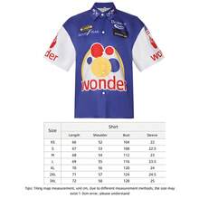 In Stock Ricky Bobby Short Sleeve Costume, Movie-Themed Attire - Blue - View 11