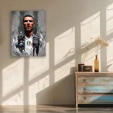 Room Decor 1PC Framed Ronaldo Poster, CristianoRonaldo Poster, Football Gift, Sports Poster, Kids Room Decor, Real Madrid, Gift For Him,Famous Wall Decor Gift - Framed - View 5
