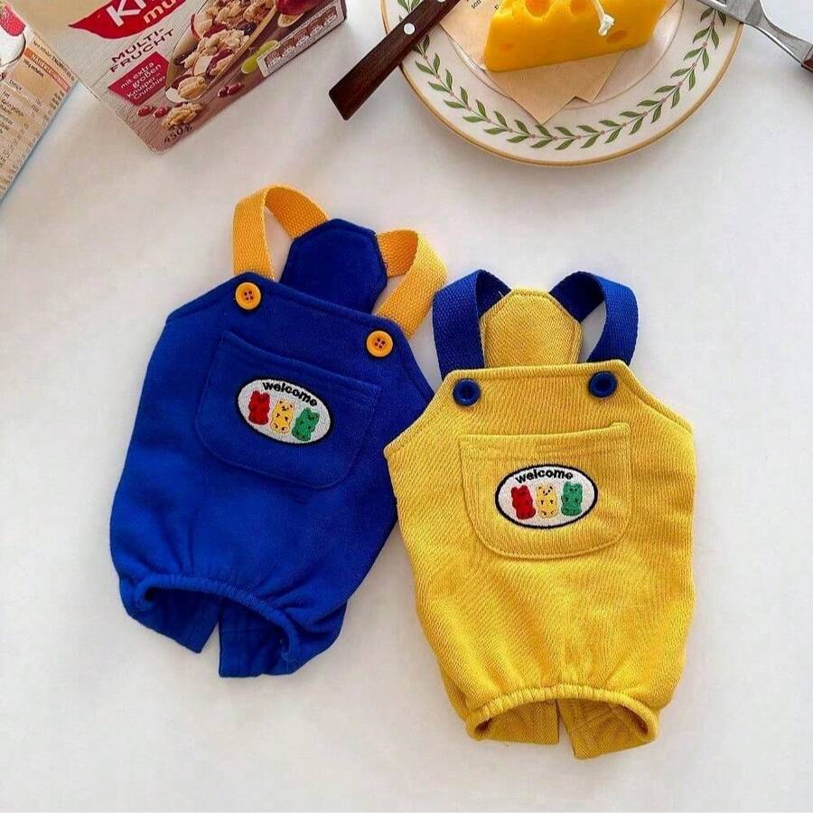 Spring And Autumn New Dog Cat Overalls Teddy York Chabot Meibi Bear Small Dog Four-Legged Pants Pet Clothes