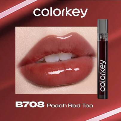 COLORKEY 镜面光泽唇釉，闪亮保湿唇彩，不粘腻，持久滋养唇部彩妆。液体唇膏，超级保湿唇彩，呵护双唇，打造精致唇妆，唇膏唇部彩妆，丰唇产品，唇部组合，品牌美妆，面部彩绘化妆品，适合女性和女孩，春夏完美之选，Y2K 时尚潮流，适合 90 年代妆容，生日母亲节礼物，派对必备，最佳颜色