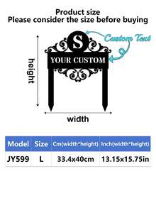 1pc Customizable Garden Sign With Post - Personalized House Number And Address Plaque, Fence, Yard, Lawn Art Decor, Weatherproof Metal Outdoor House Number Plate, Suitable For Yard, Garden, Birthday, Anniversary, Father's Day, Mother's Day, Thanksgiving, Wedding, Ideal Gift For Family And Friends - Multicolor - View 26