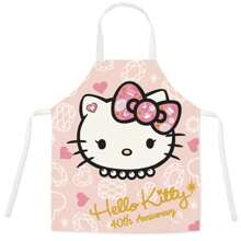 Sanrio Sanrio Cute Cartoon Kt Cat Room Parent-Child Children's Adult Apron Painting Anti-Fouling Overalls